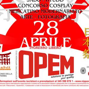 NIPPONSAI Domenica 28 aprile 2013 dalle ore 10,30 si terrà a Sorbolo (PR) la VI edizione della Festa Provinciale di Tradizioni e Cultura Giapponese “NIPPONSAI”, organizzata dall’Associazione Nausica Opera International.