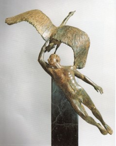 Machiko Kodera La leggenda del Cigno, 1986, bronzo, cm. 48